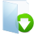 Blue Folder Download Icon